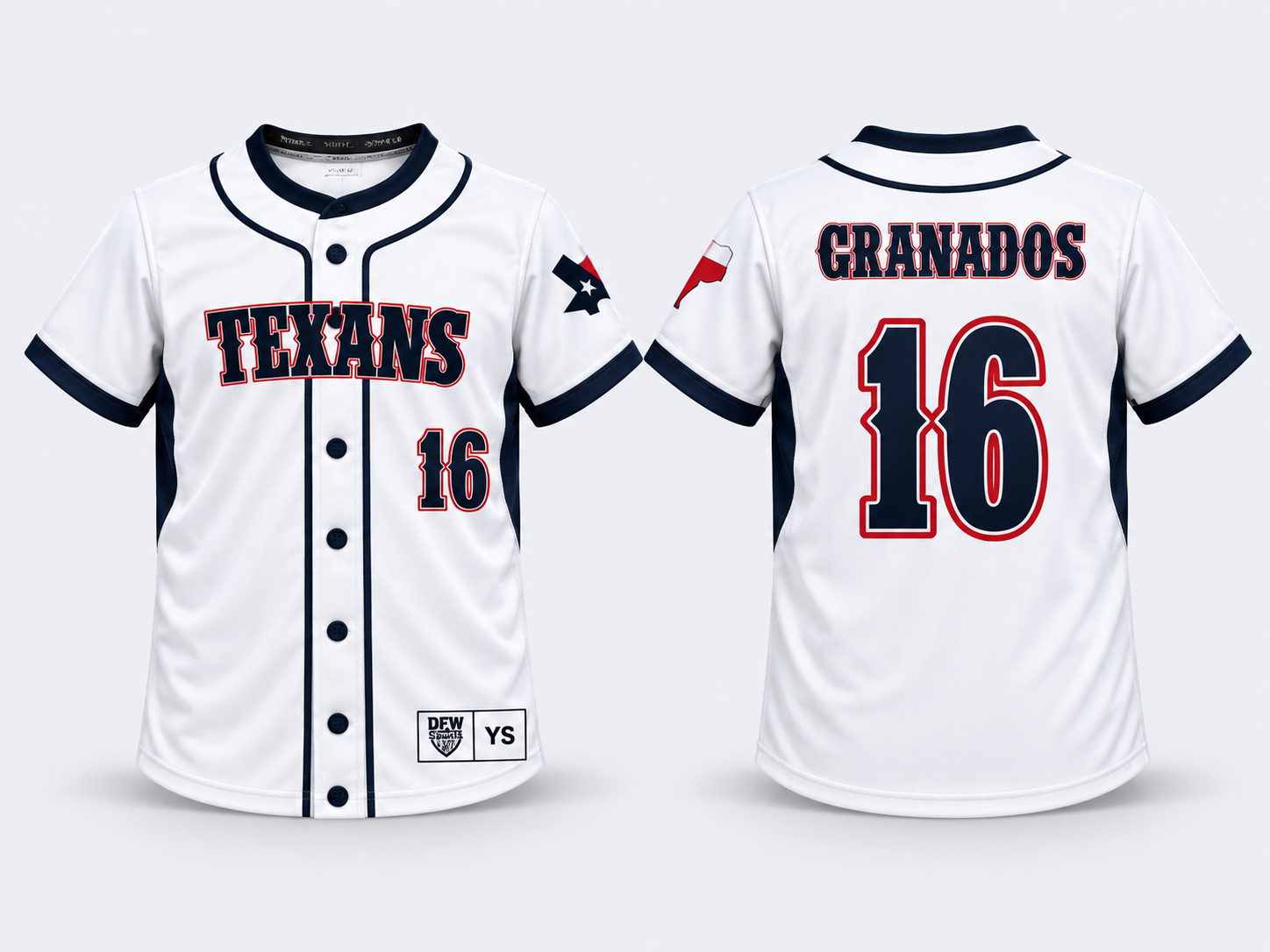Premium White Baseball jersey